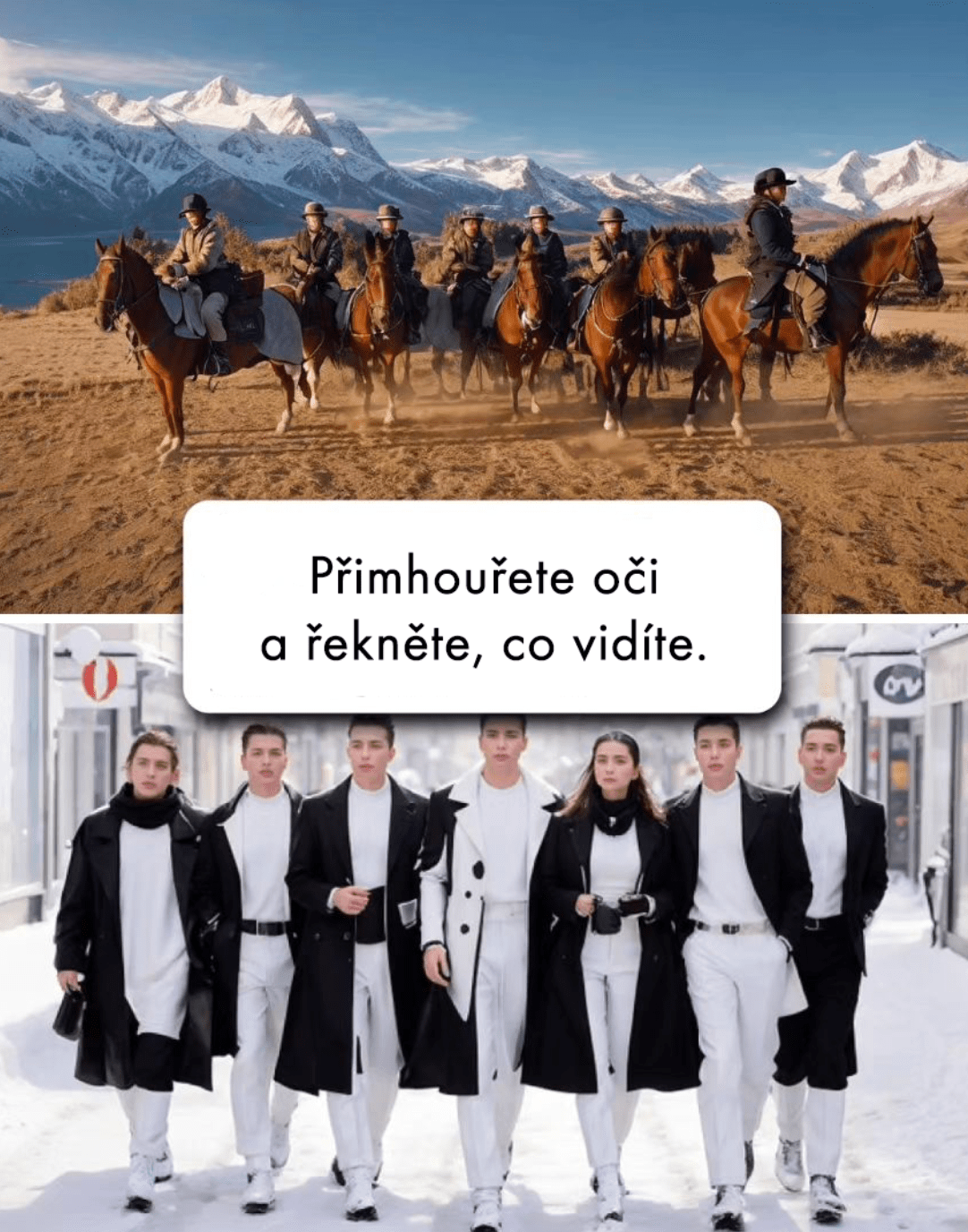 Při přimhouření očí vidíme iluze na obrázku